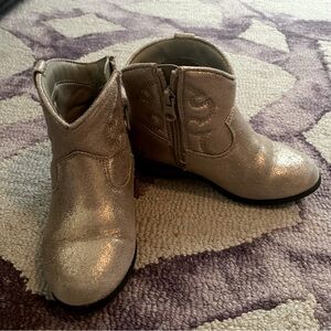 Girls Gold Boots